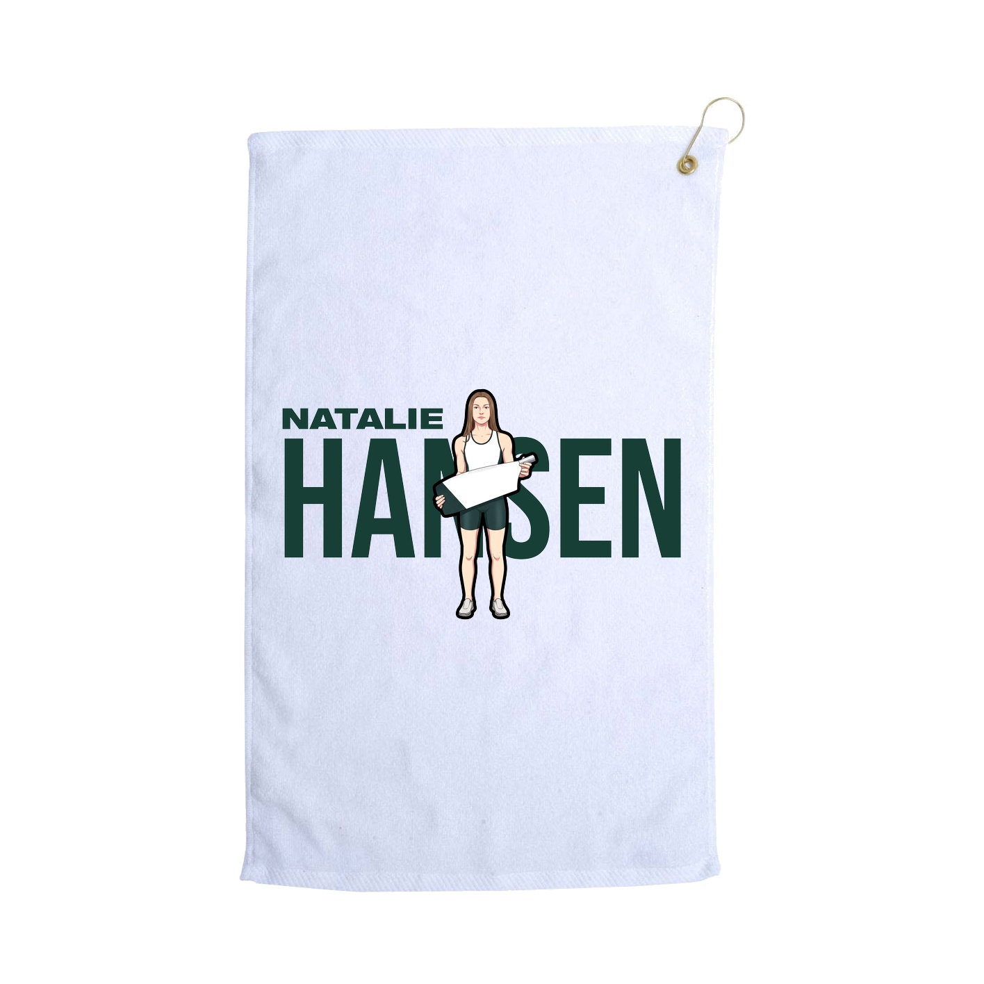 Golf Towel — Player Name in White