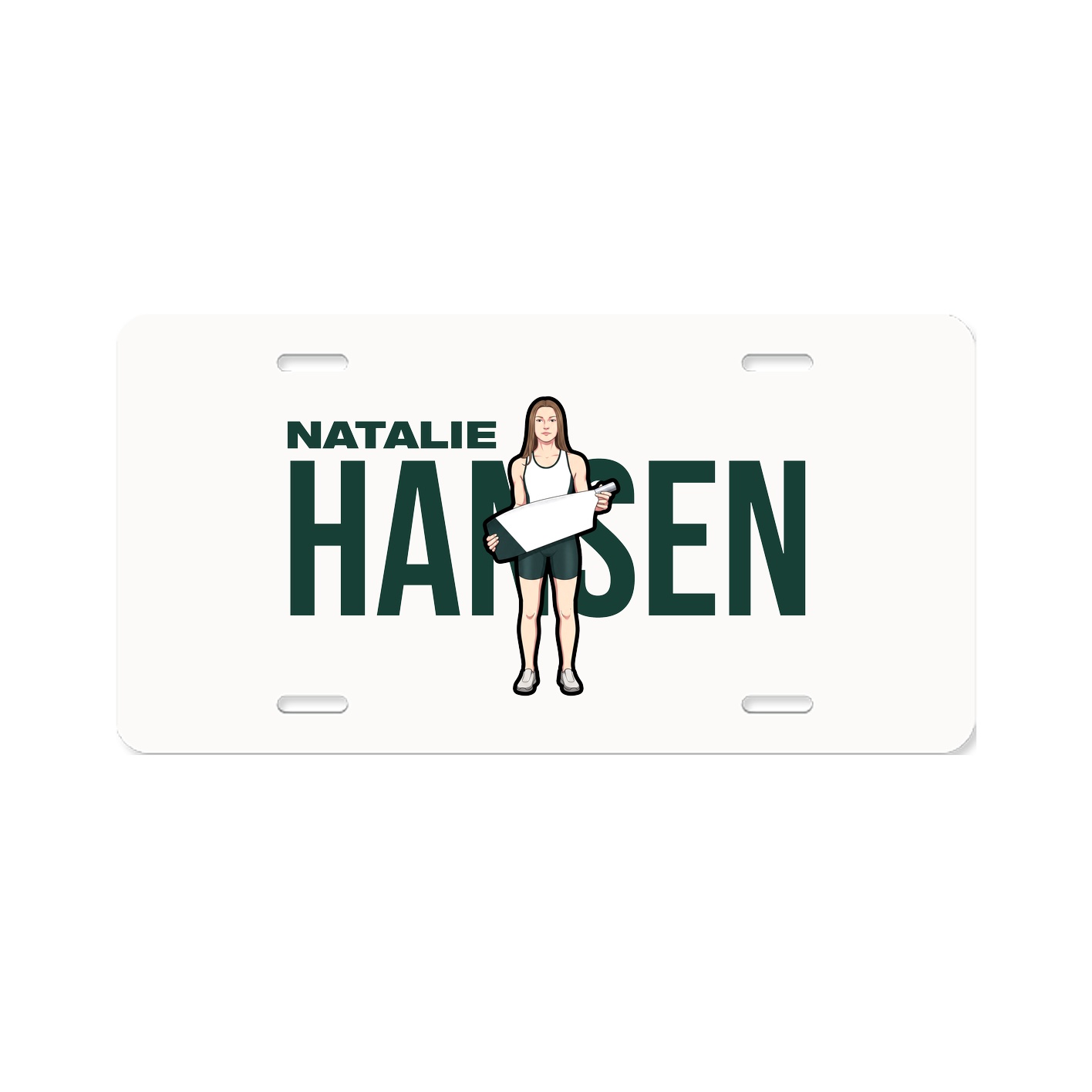 License Plate — Player Name in Classic