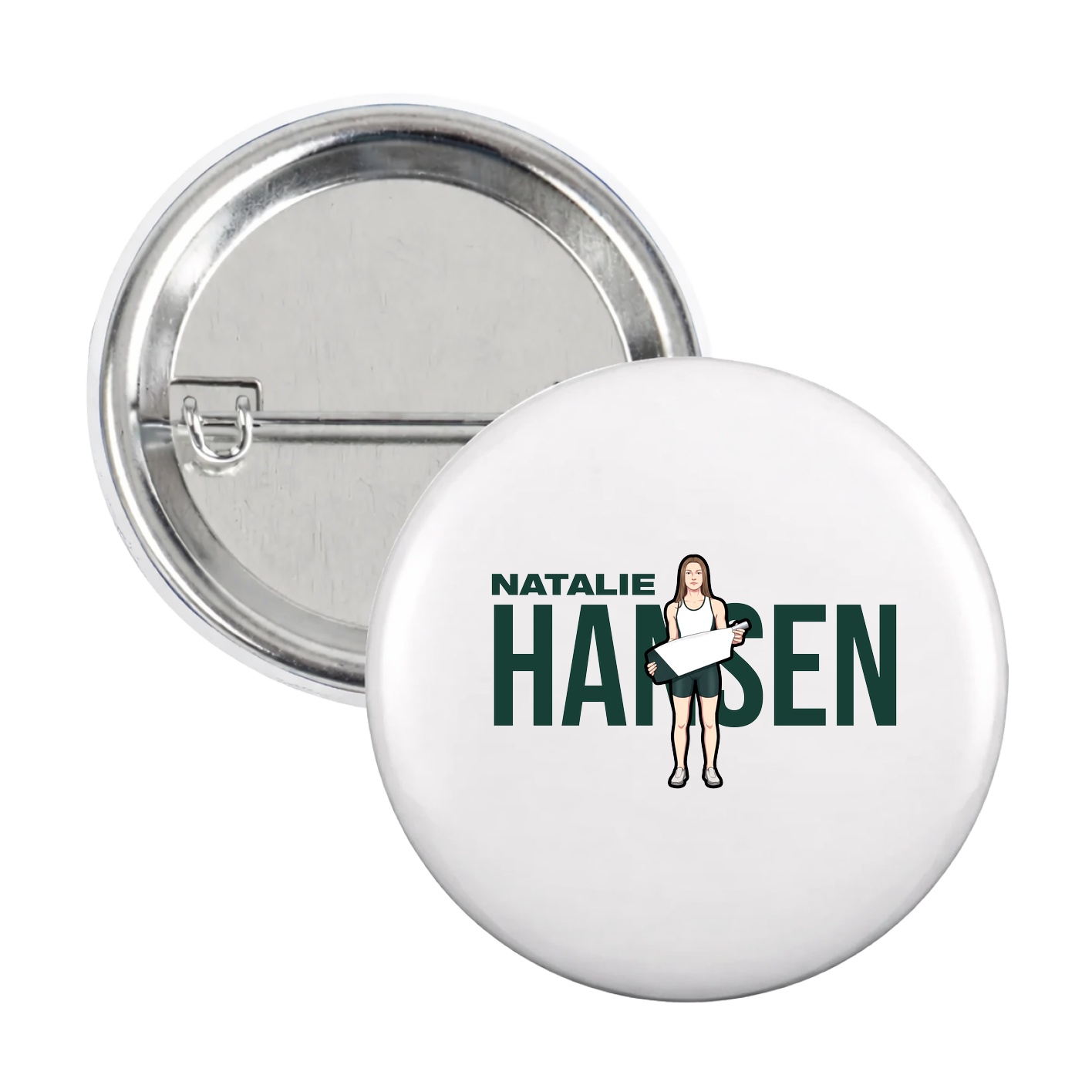 Game Day Button — Player Name in White