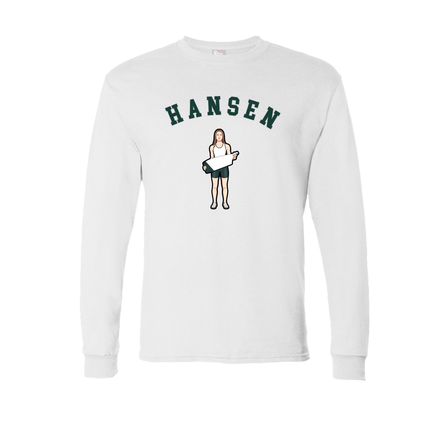 Long Sleeve Tee — Shirsey Arch in White