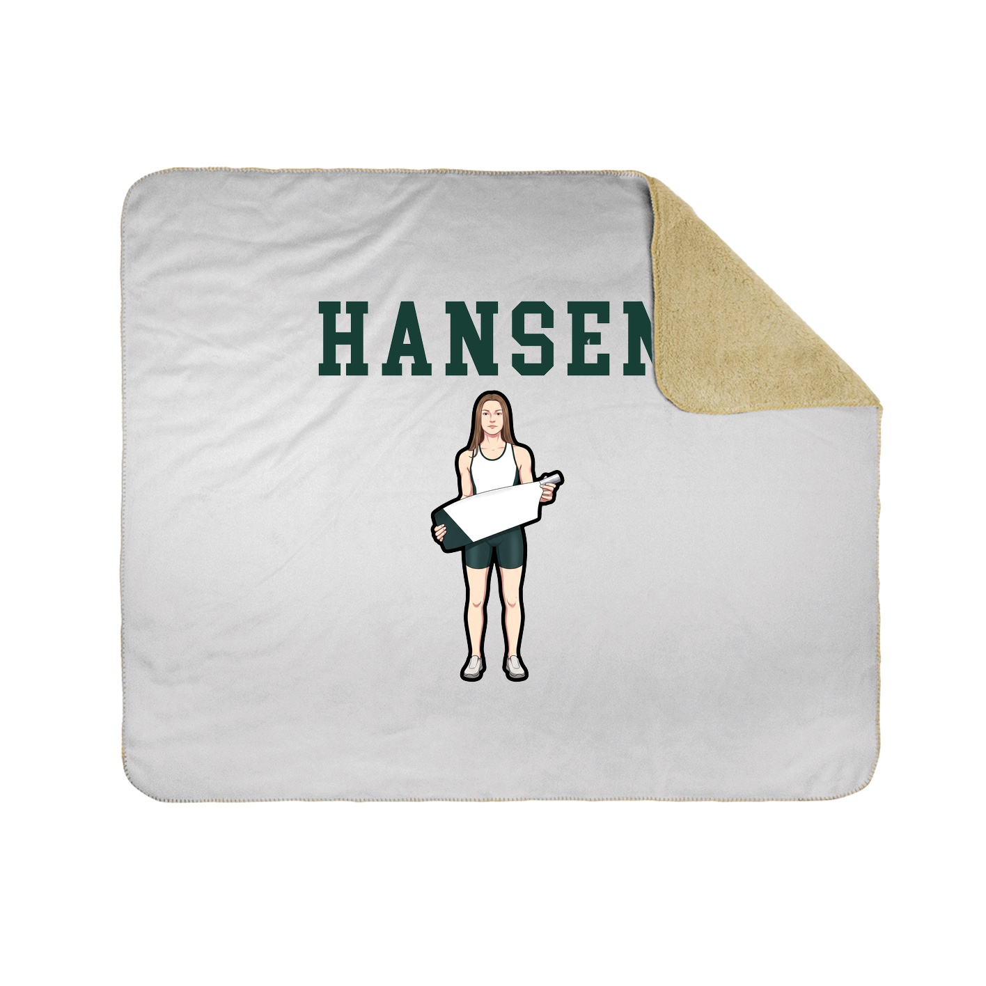 Throw Blanket — Shirsey in White
