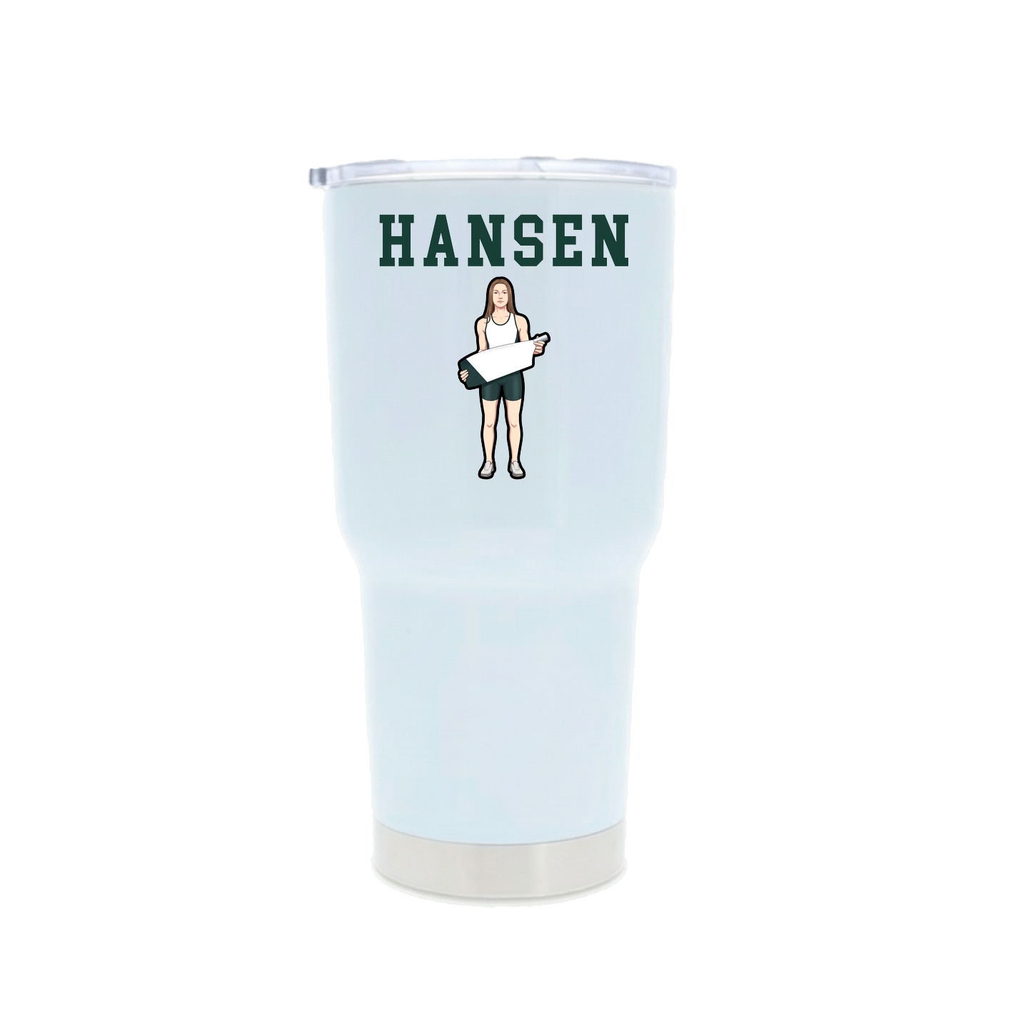 30oz Stainless Steel Tumbler — Shirsey in White