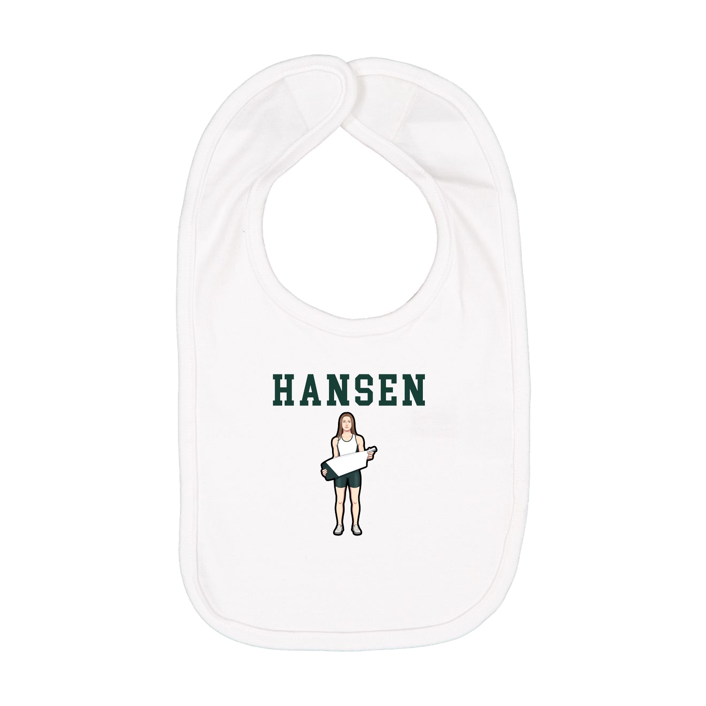 Infant Bib — Shirsey in White