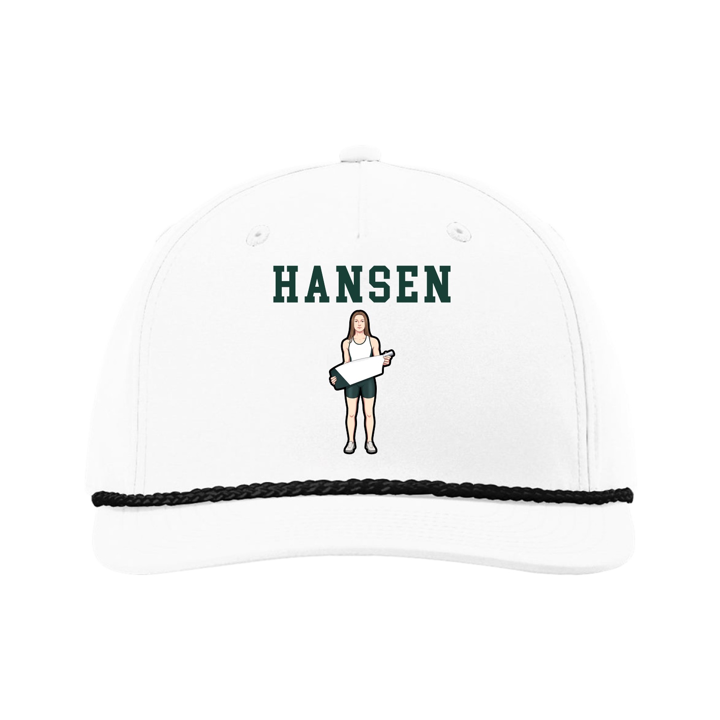 Five-Panel Classic Rope Cap — Shirsey in White