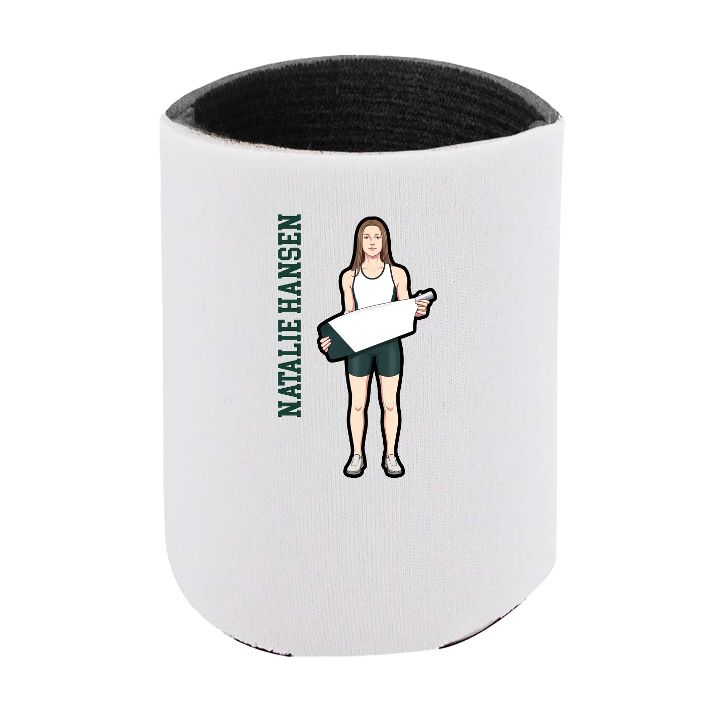 Can Holder — Name Vertical in White