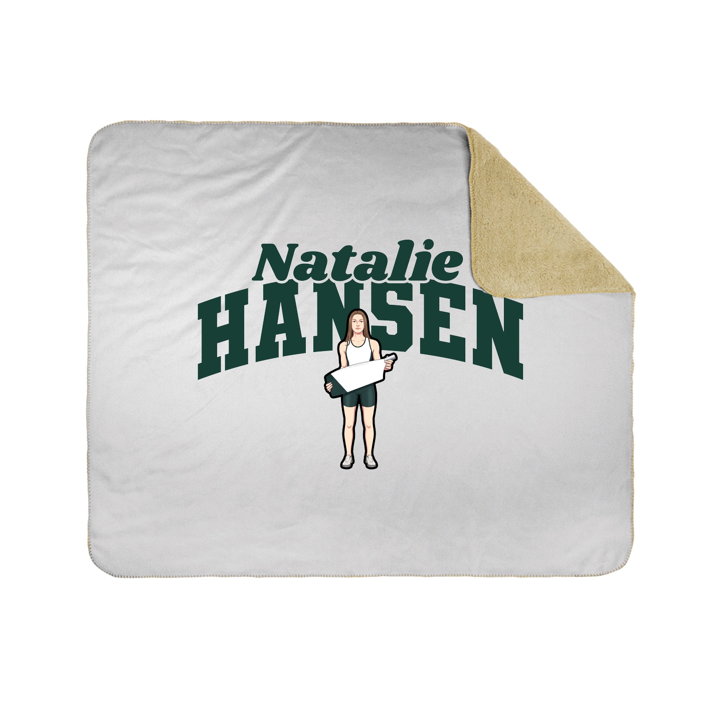 Throw Blanket — Signature Arch in White