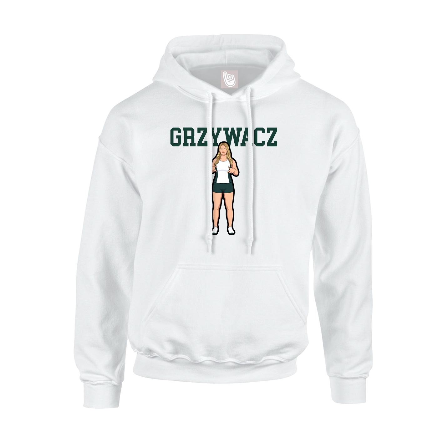 Youth Hoodie — Classic in White