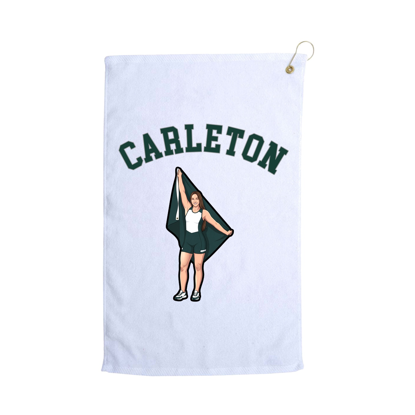 Golf Towel — Shirsey Arch in White