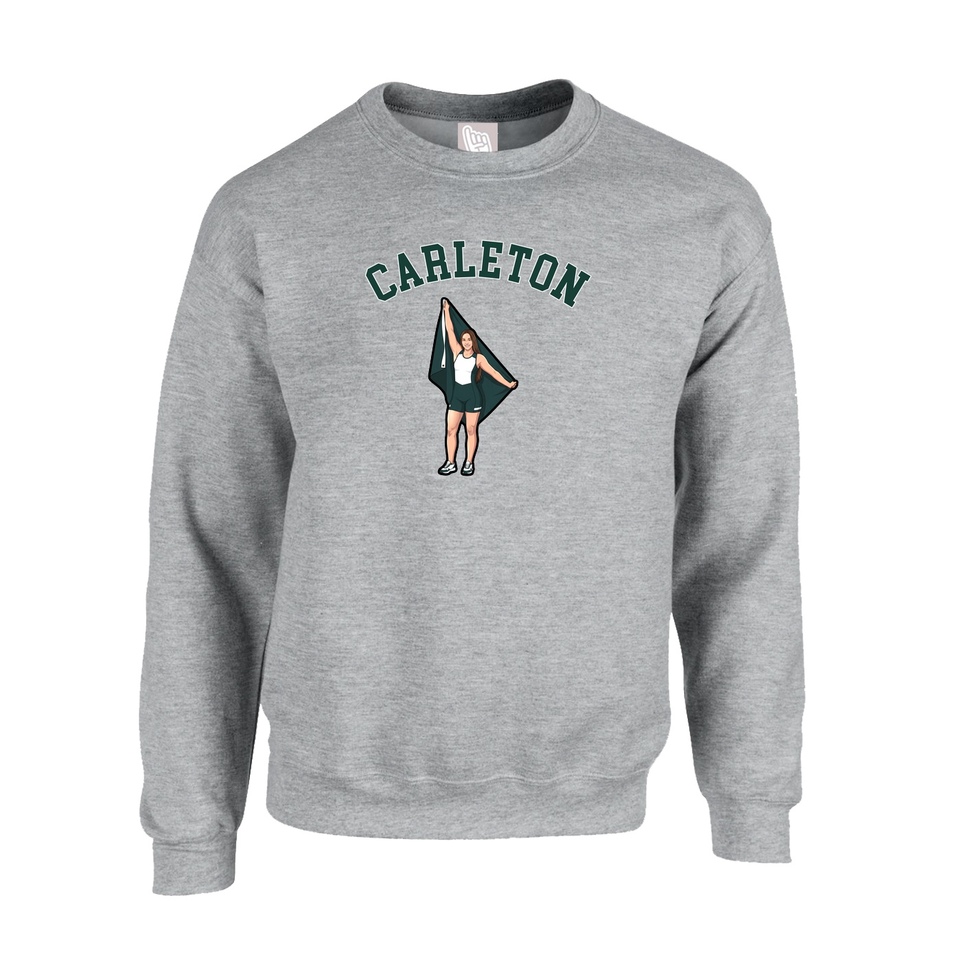 Fleece Crew — Shirsey Arch in Grey