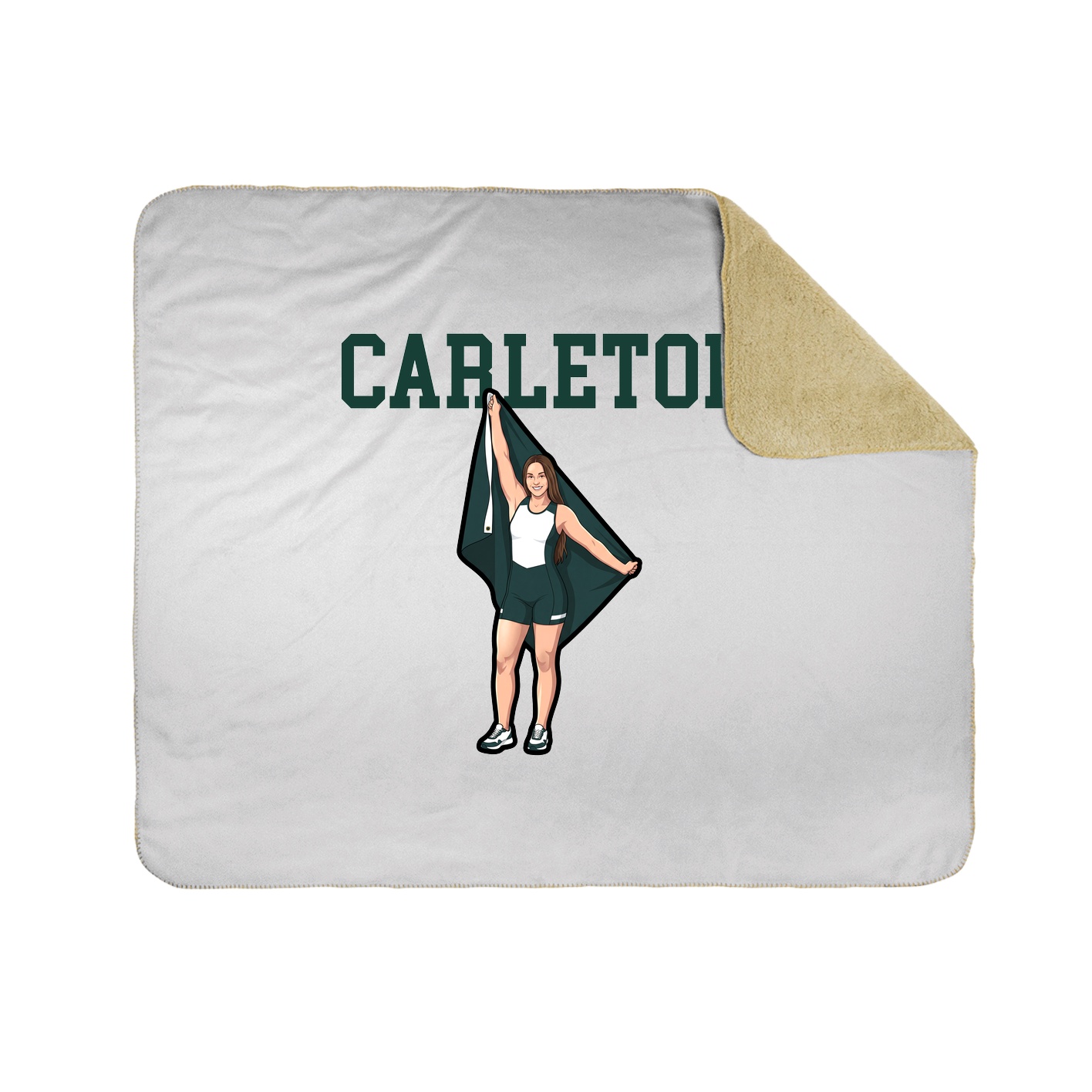 Throw Blanket — Shirsey in White