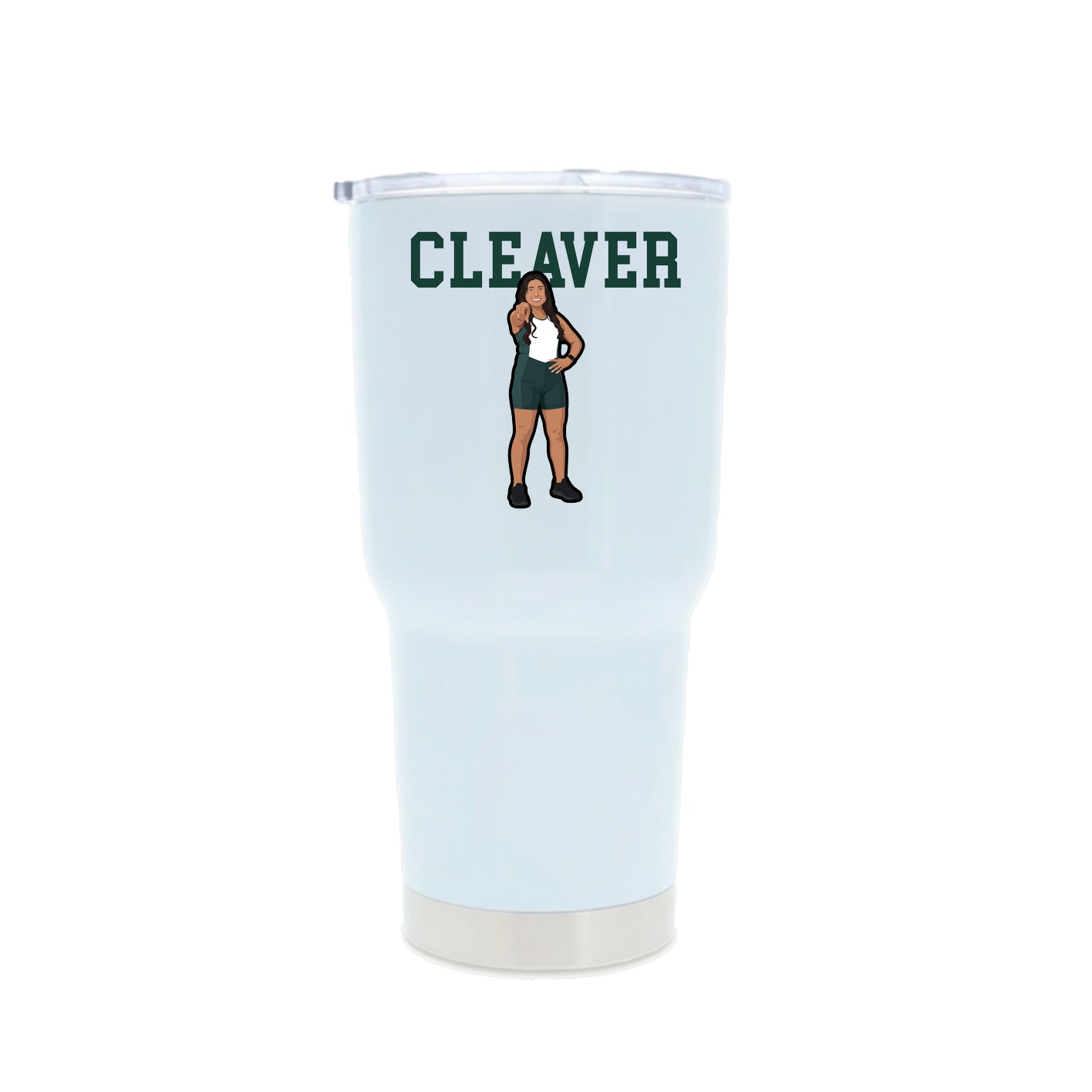 30oz Stainless Steel Tumbler — Shirsey in White
