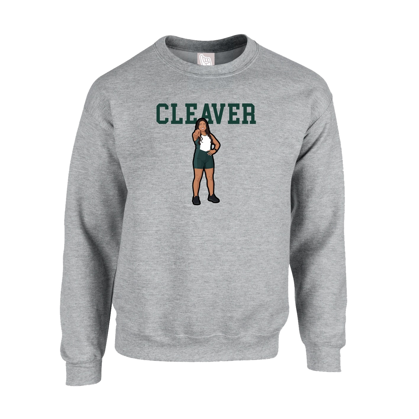 Fleece Crew — Shirsey in Grey