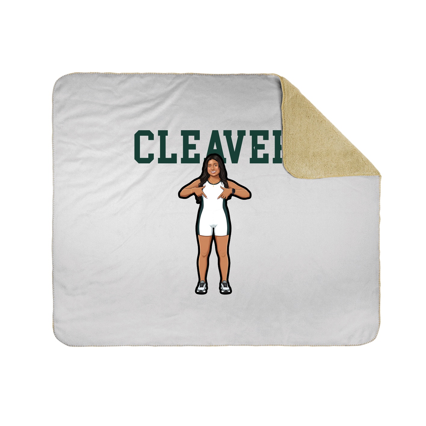 Throw Blanket — Shirsey in White