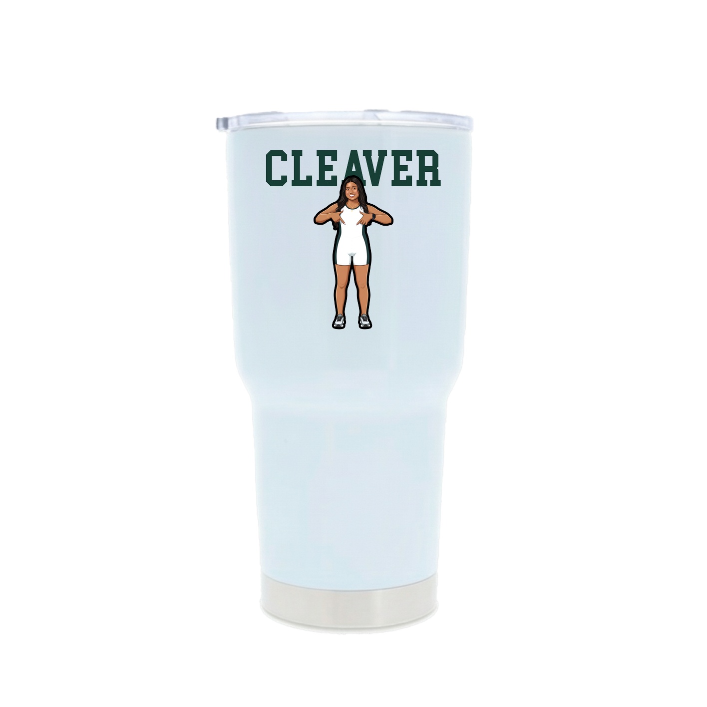 30oz Stainless Steel Tumbler — Shirsey in White