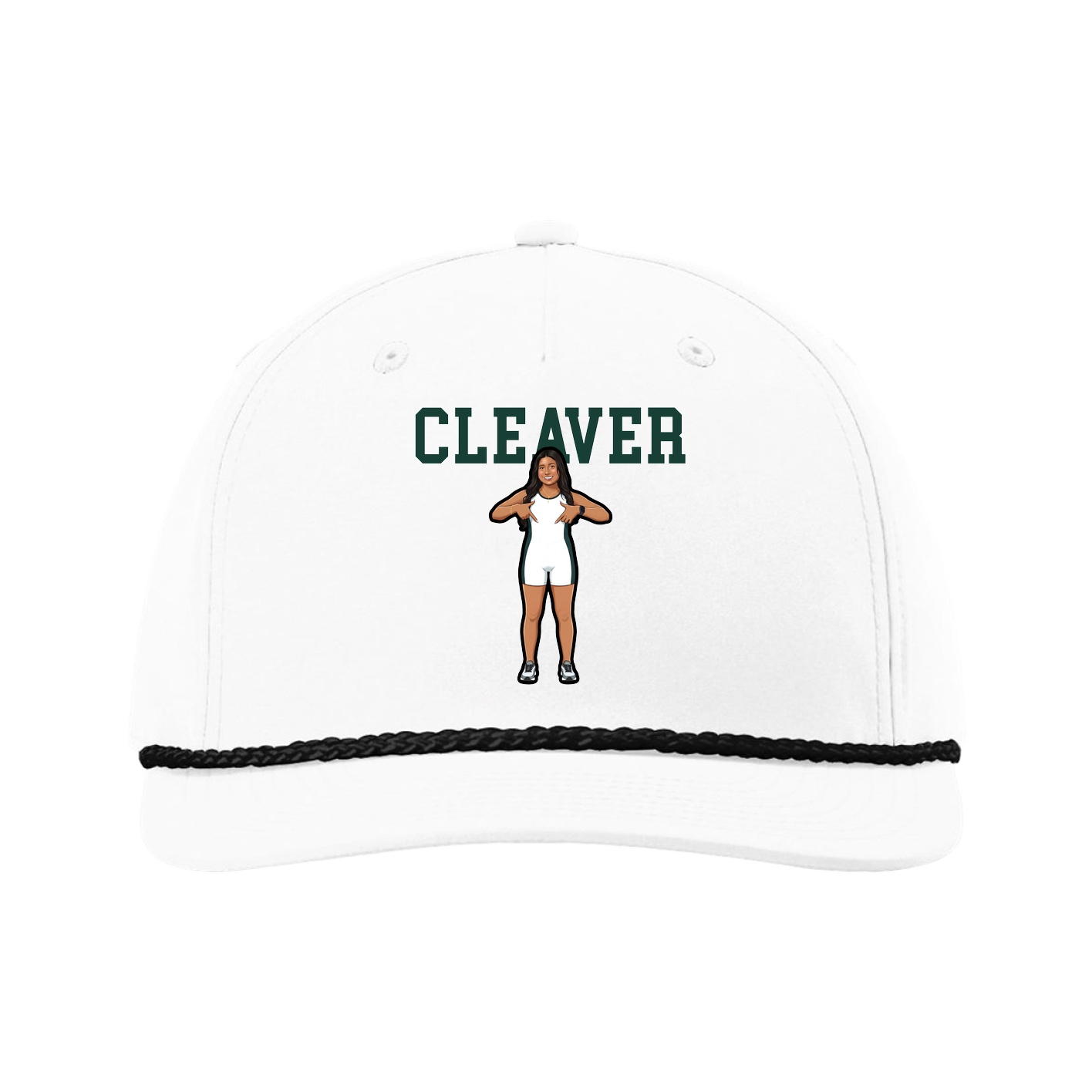Five-Panel Classic Rope Cap — Shirsey in White