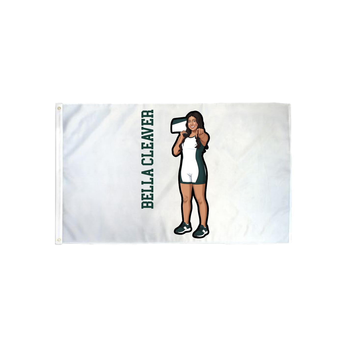 3x5 Flag — Name Vertical in Classic