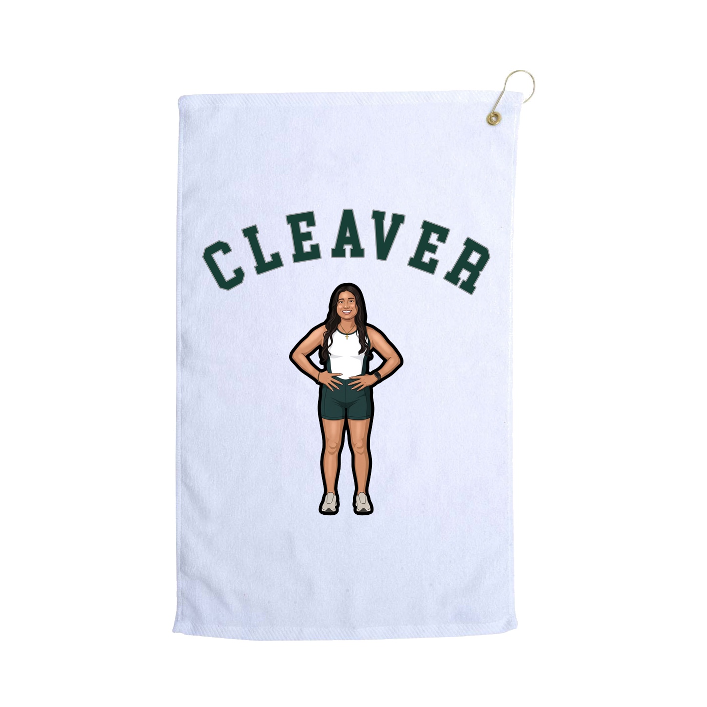 Golf Towel — Shirsey Arch in White