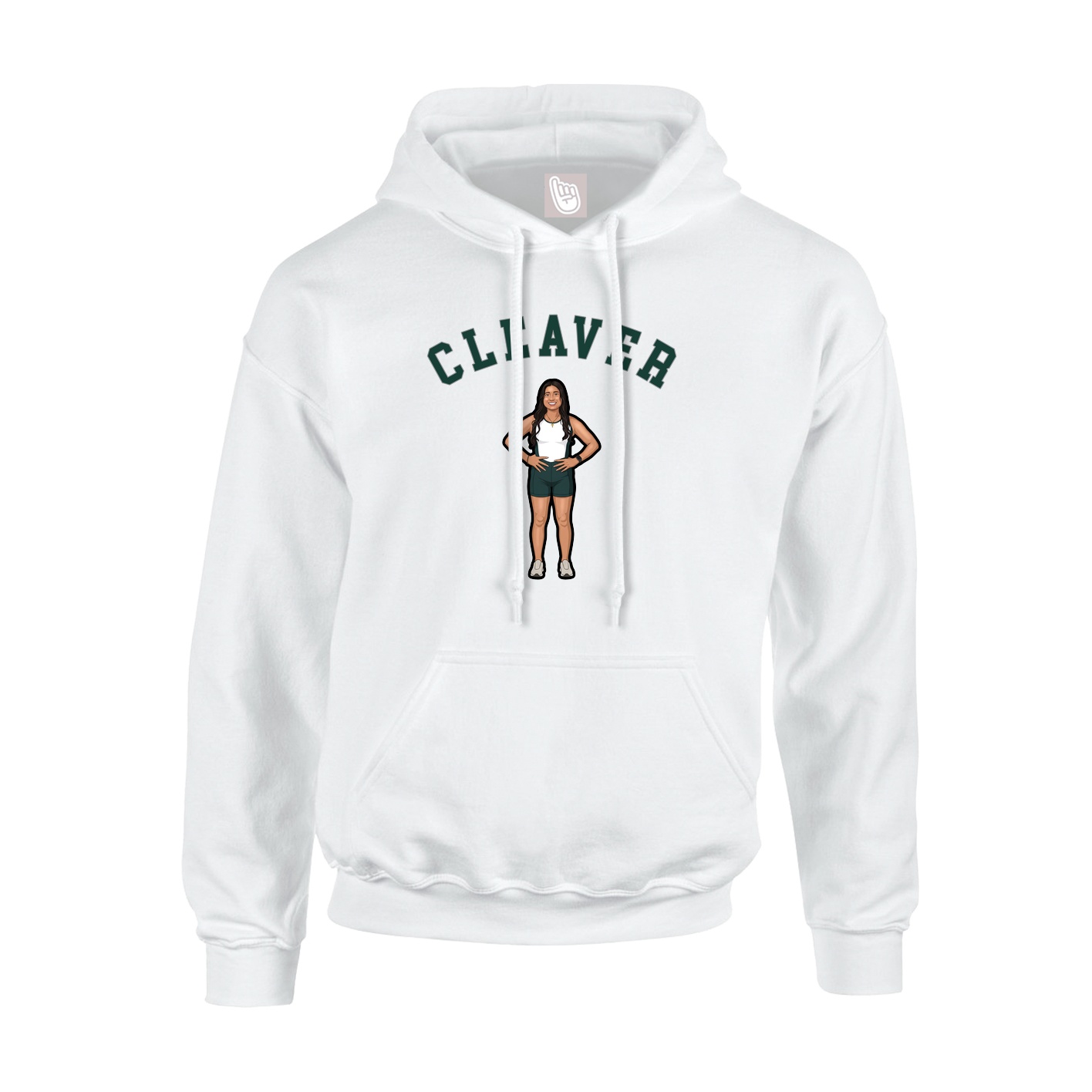 Hoodie — Shirsey Arch in White