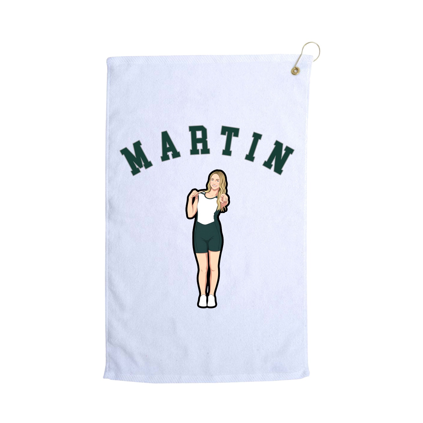 Golf Towel — Shirsey Arch in White
