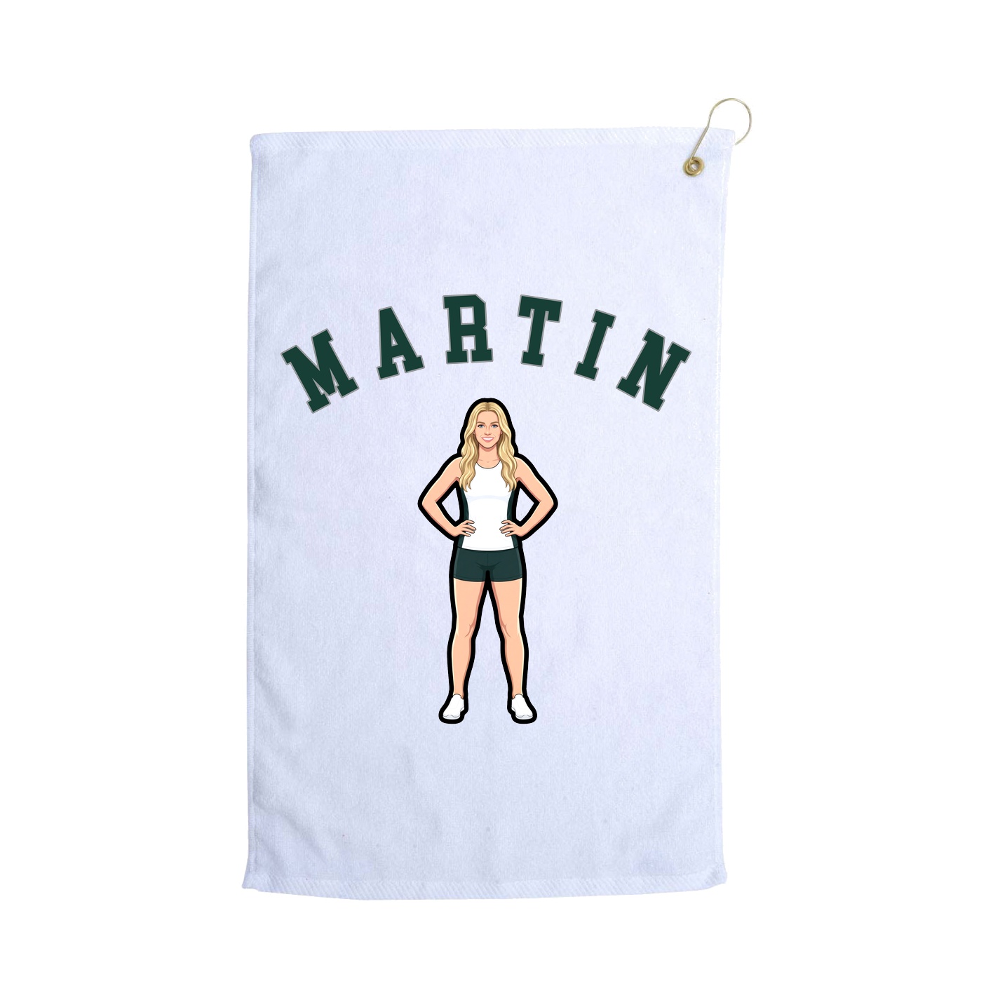 Golf Towel — Shirsey Arch in White