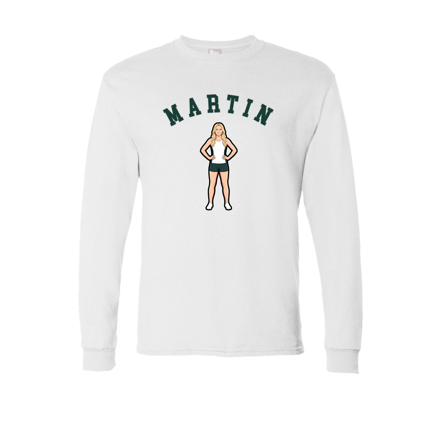 Long Sleeve Tee — Shirsey Arch in White