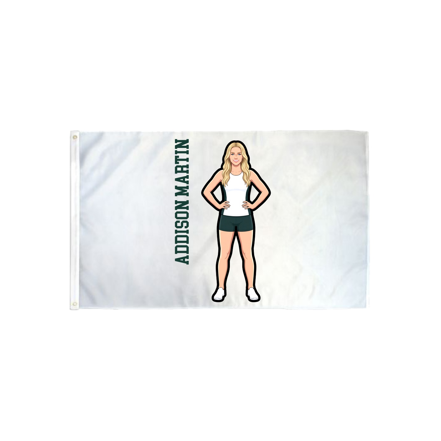 3x5 Flag — Name Vertical in Classic