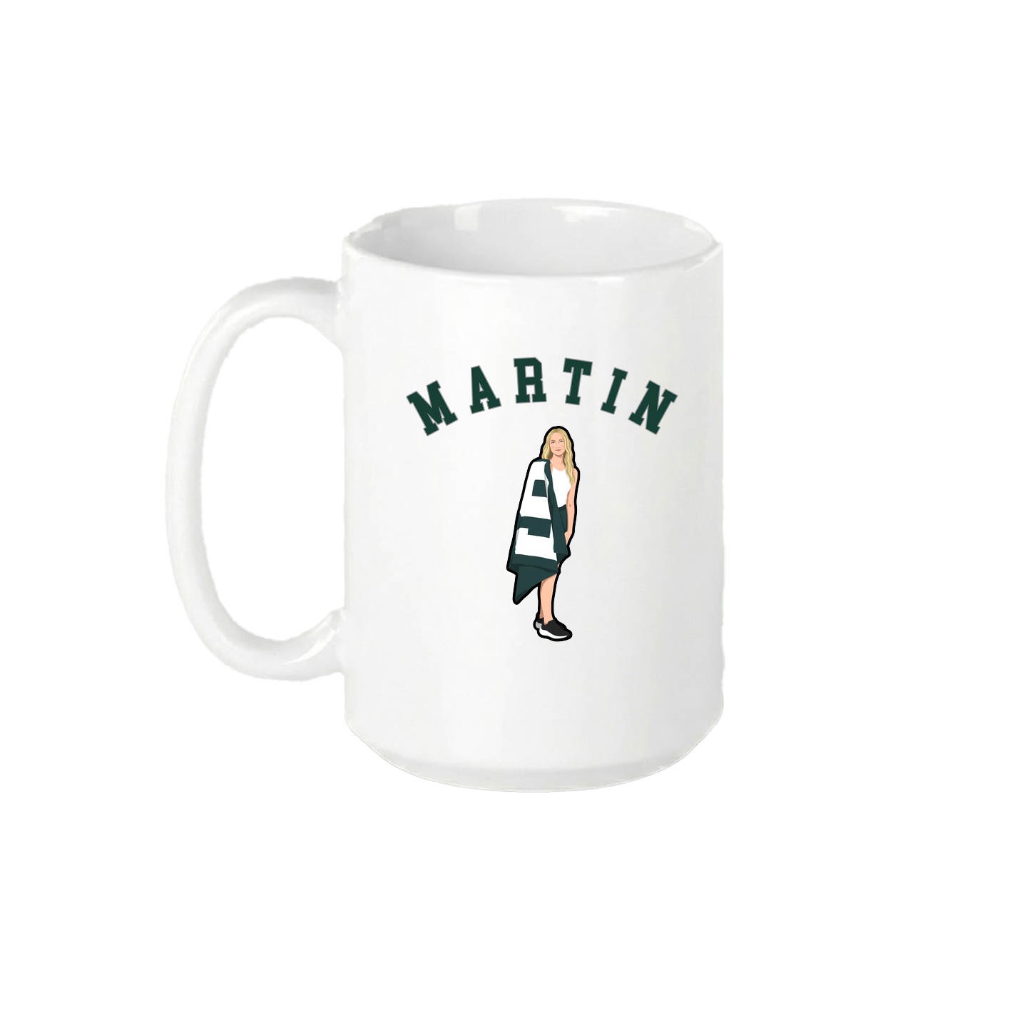 15oz Coffee Mug — Shirsey Arch in White