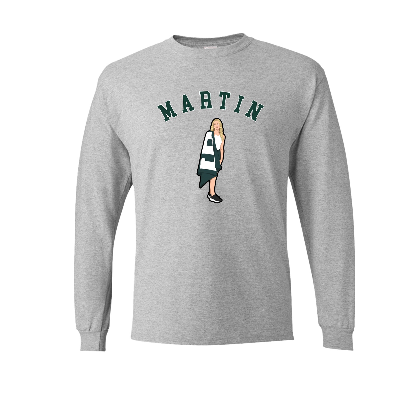 Long Sleeve Tee — Shirsey Arch in Grey