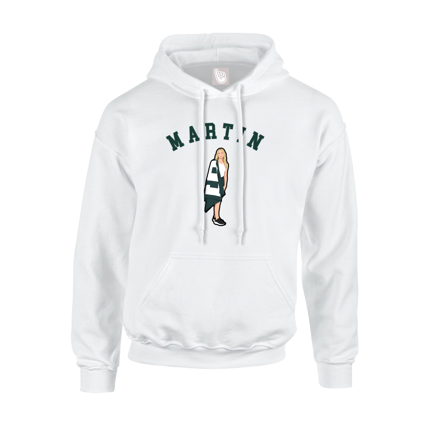 Hoodie — Shirsey Arch in White