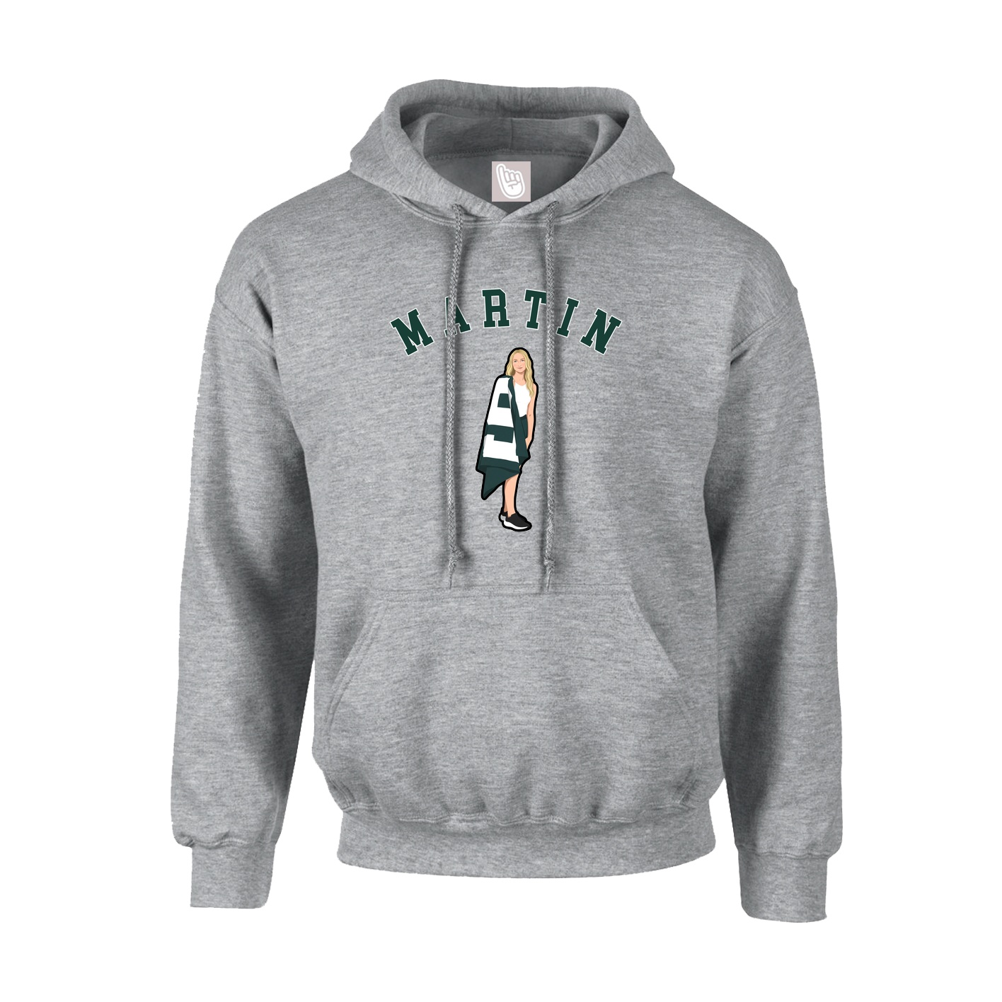 Youth Hoodie — Shirsey Arch in Grey