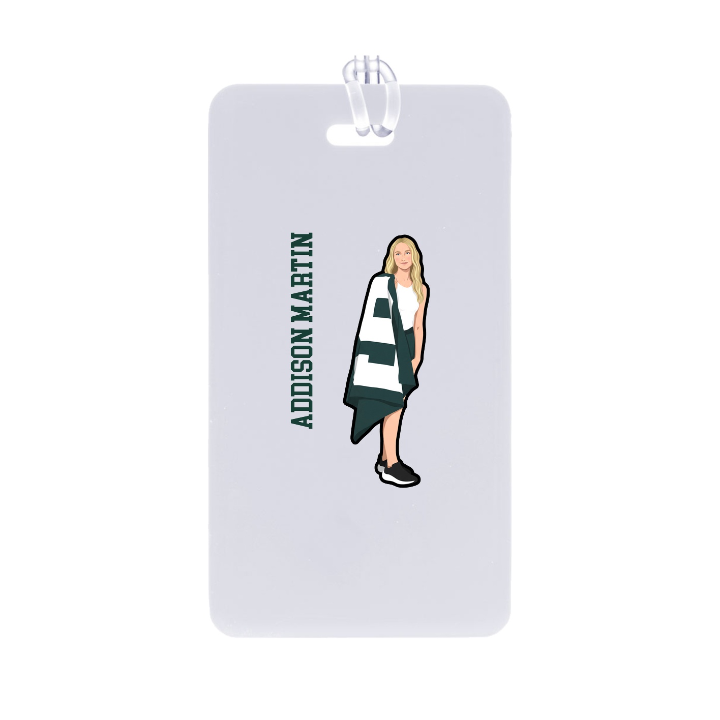 Bag Tag — Name Vertical in Classic