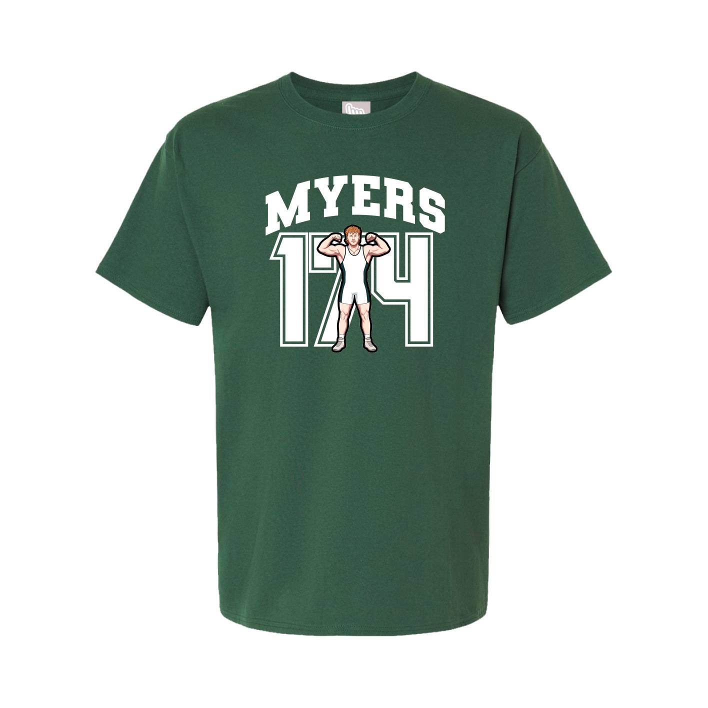 Tee — Number in Green