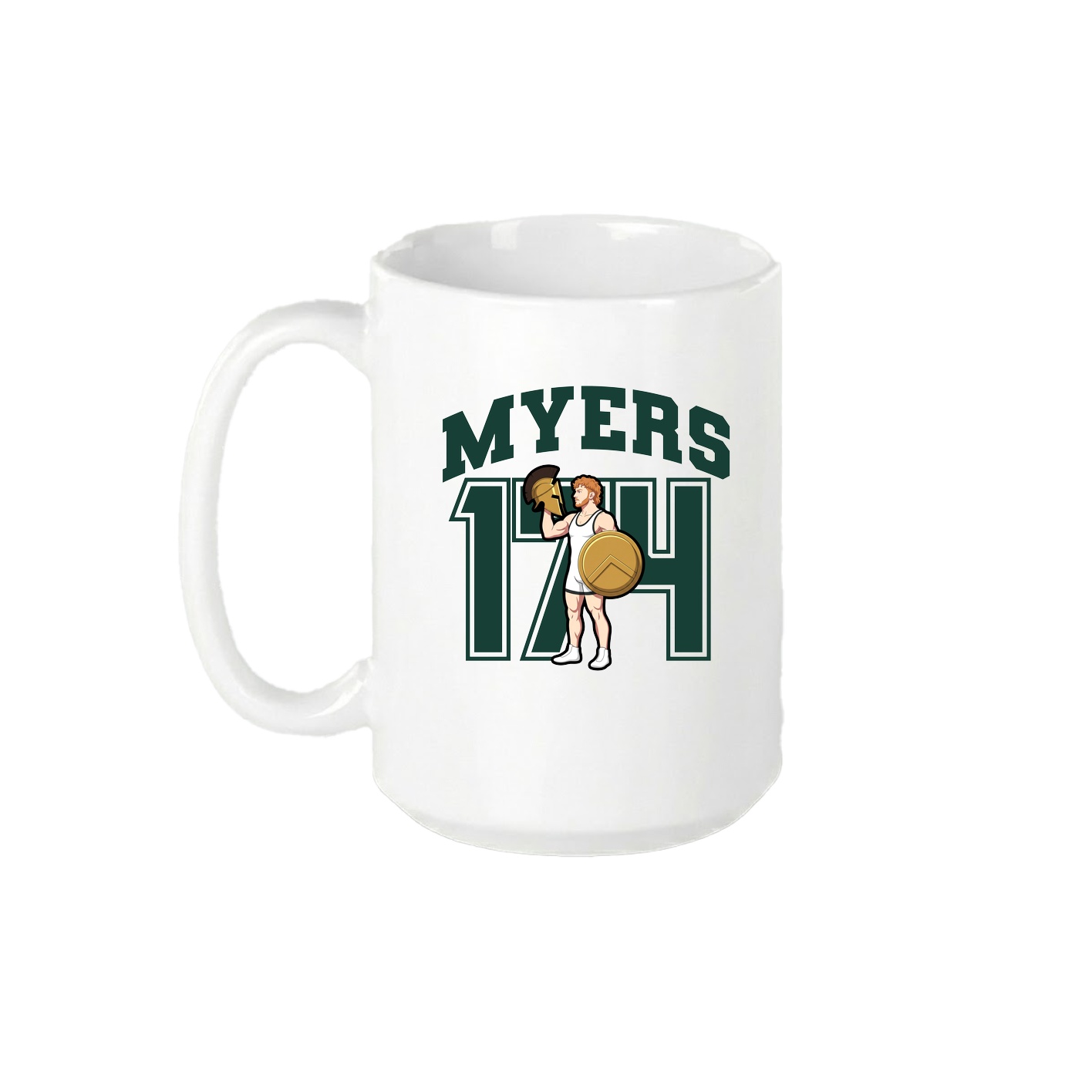 15oz Coffee Mug — Number in White