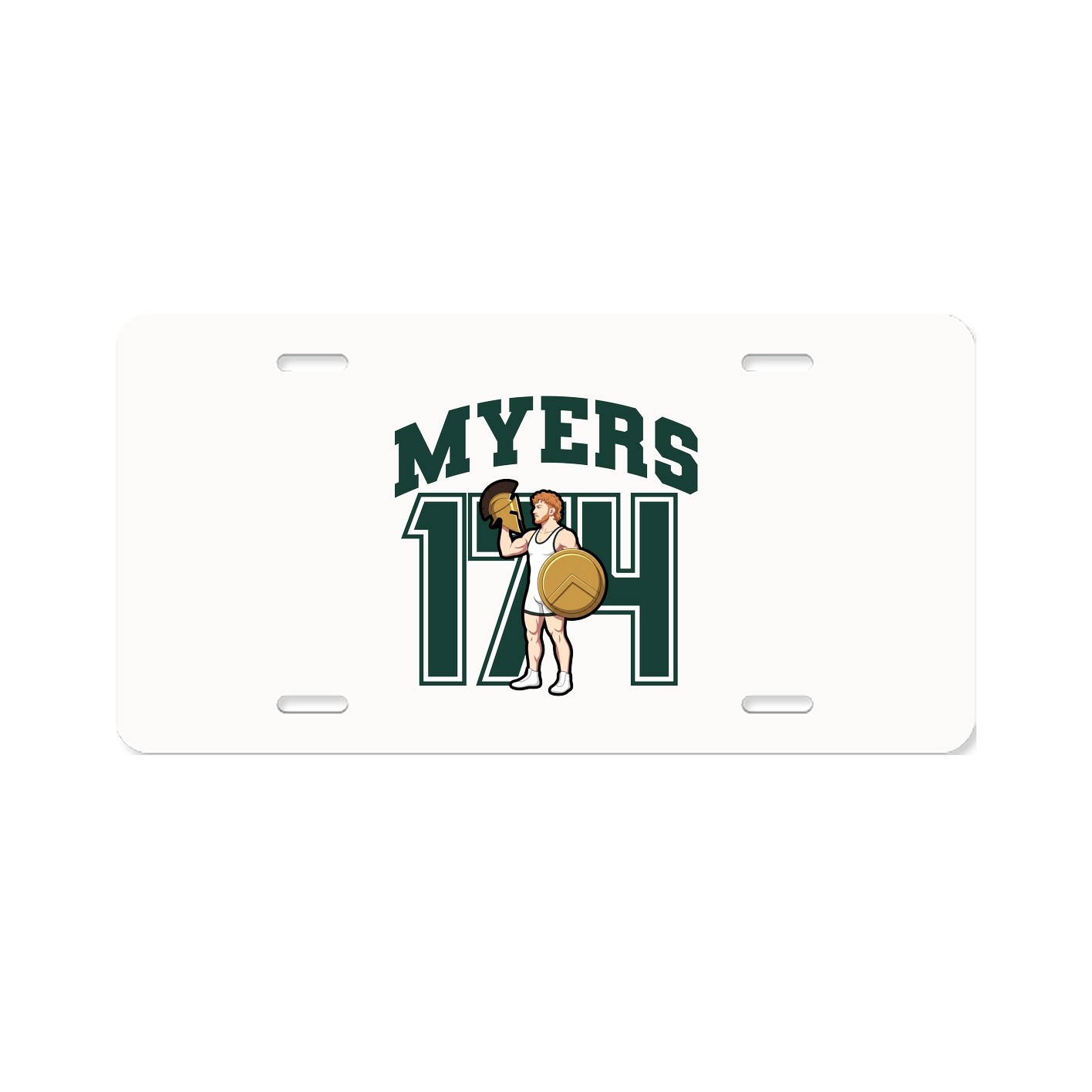 License Plate — Number in Classic