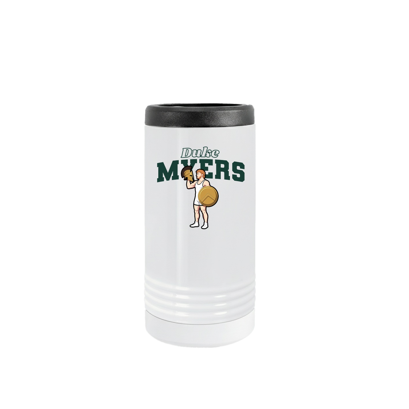 Slim Beverage Holder — Name Arch in White