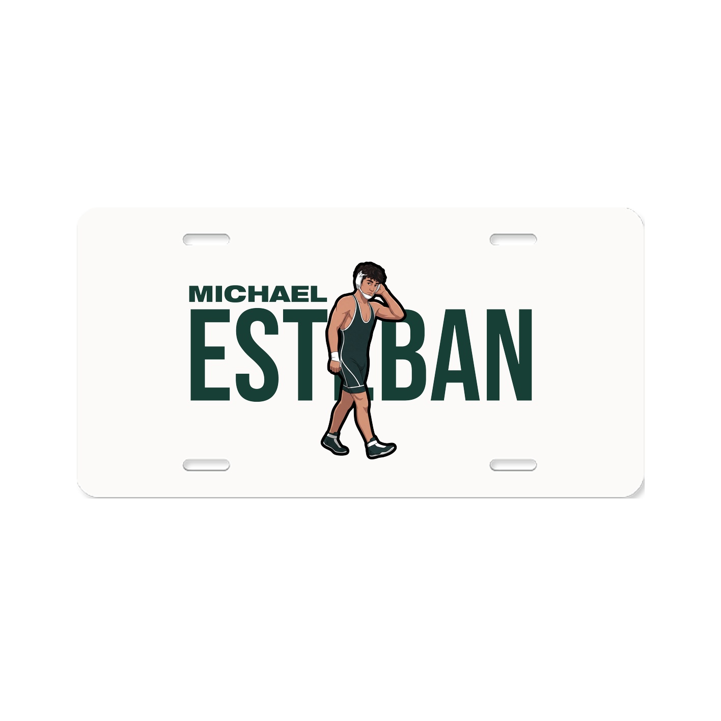 License Plate — Player Name in Classic