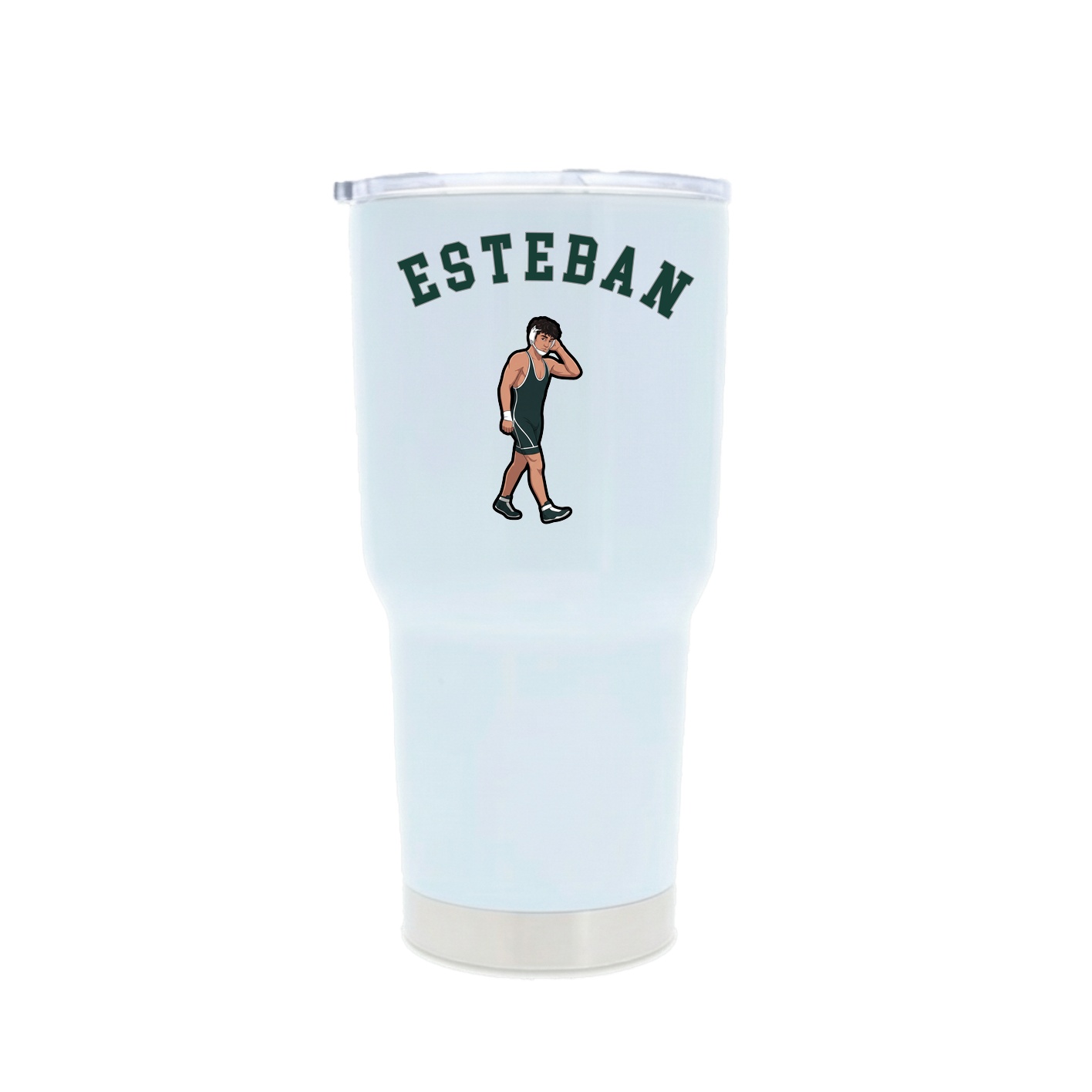 30oz Stainless Steel Tumbler — Shirsey Arch in White