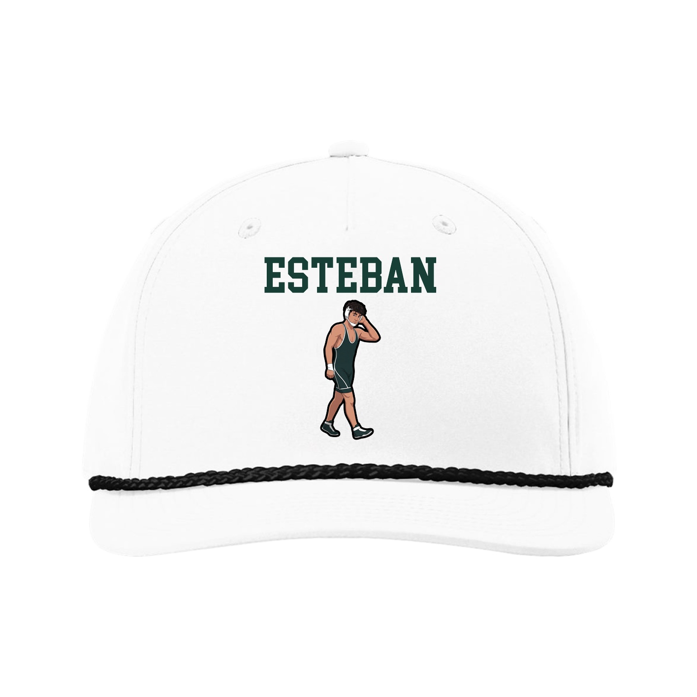 Five-Panel Classic Rope Cap — Shirsey in White