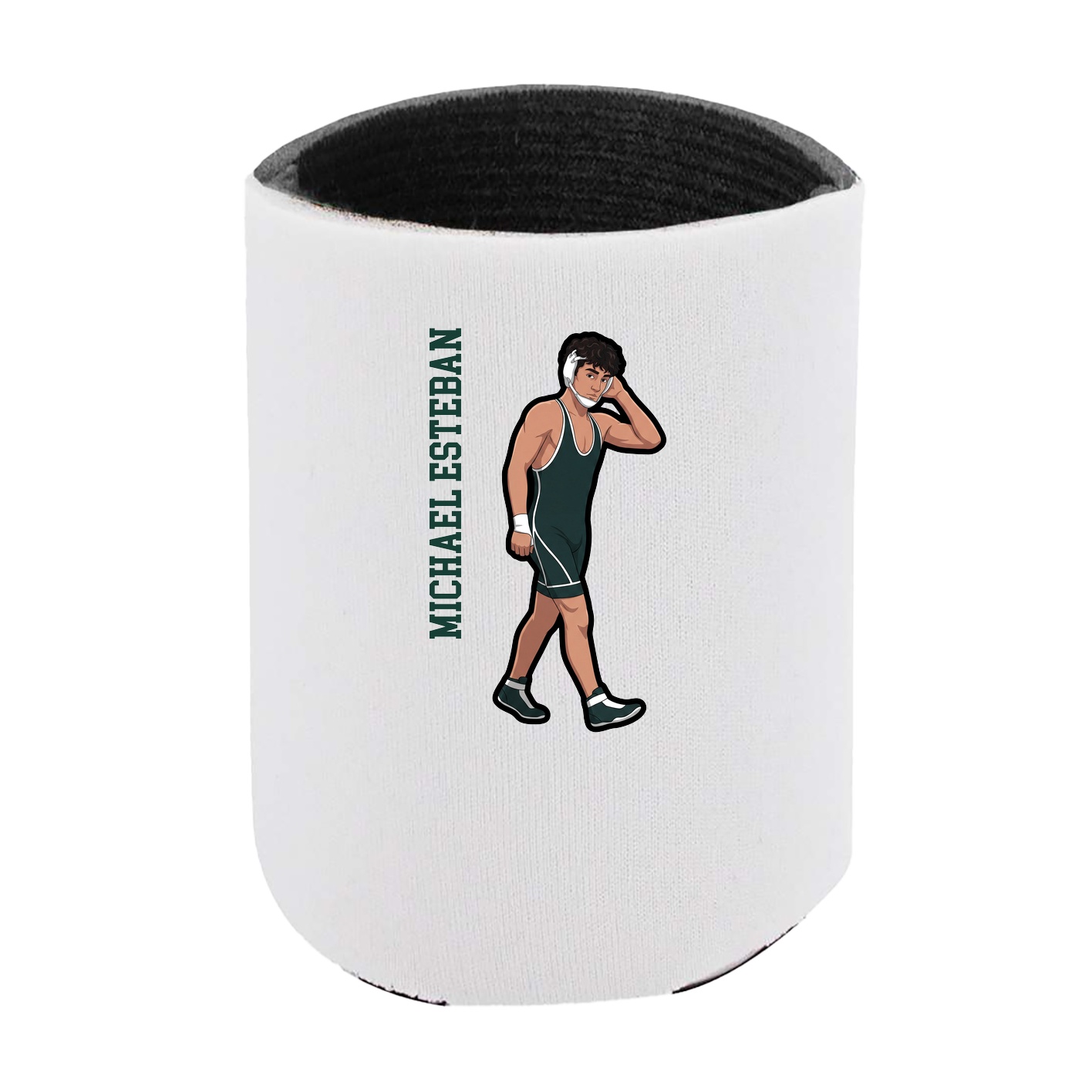 Can Holder — Name Vertical in White