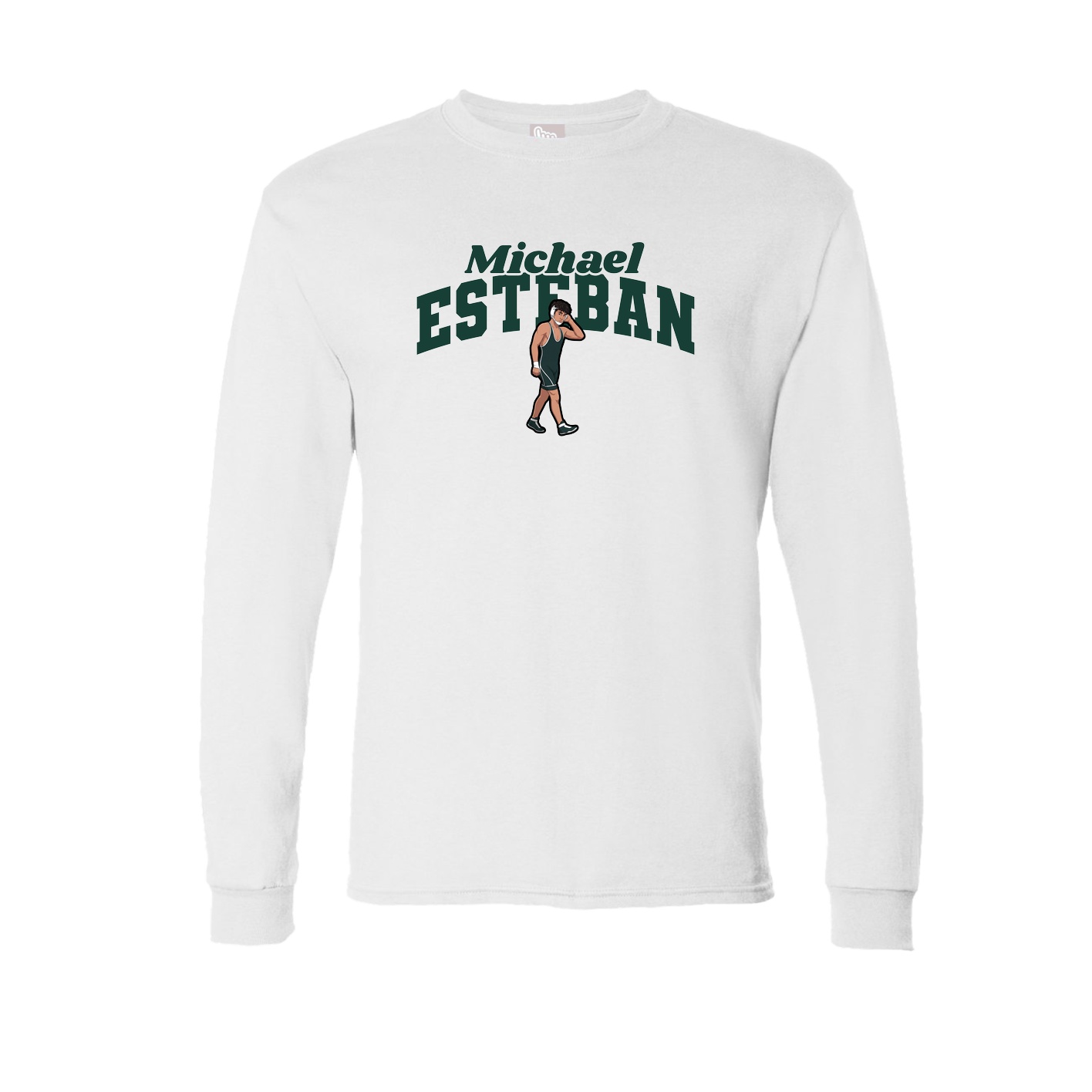 Long Sleeve Tee — Signature Arch in White