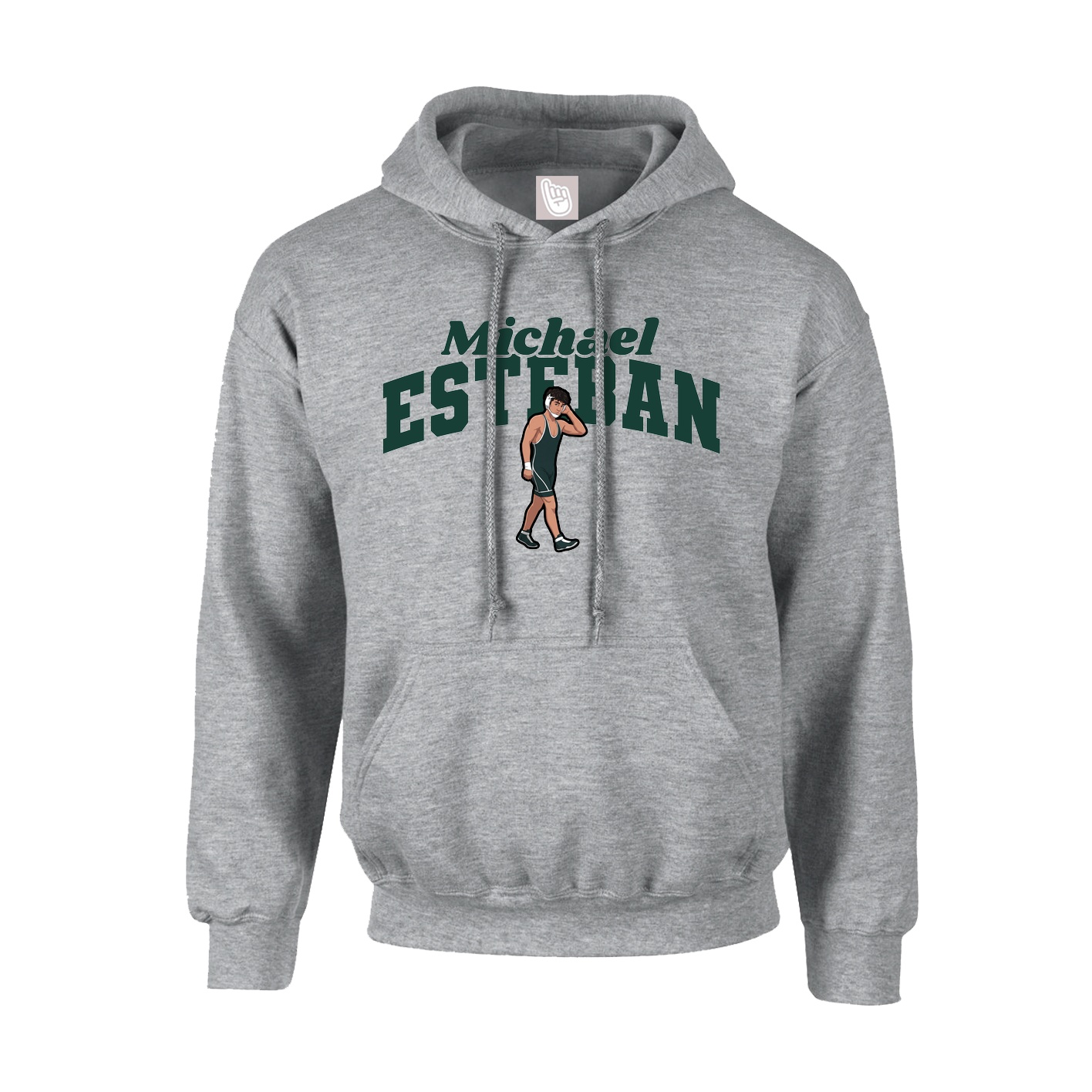 Hoodie — Signature Arch in Grey