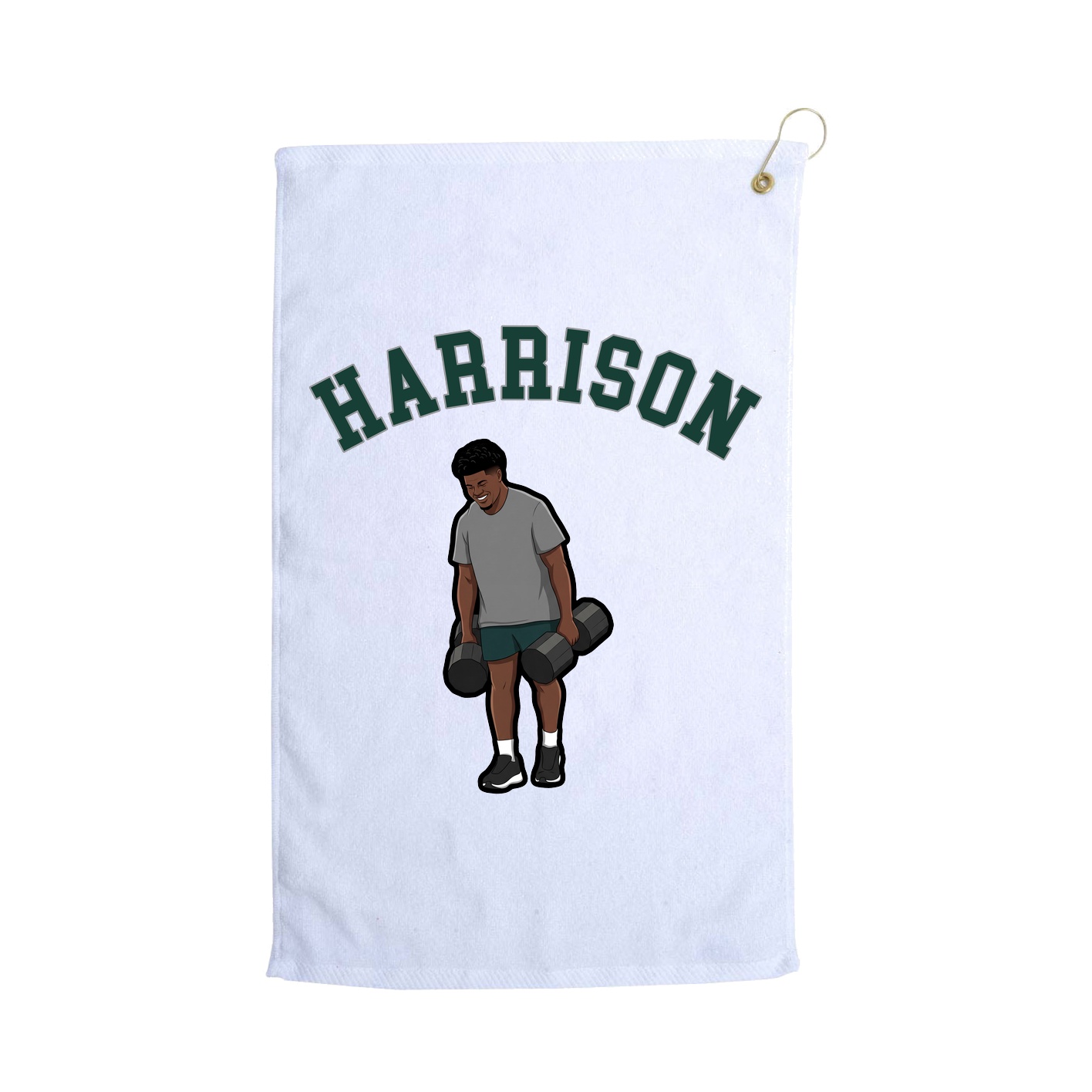 Golf Towel — Shirsey Arch in White
