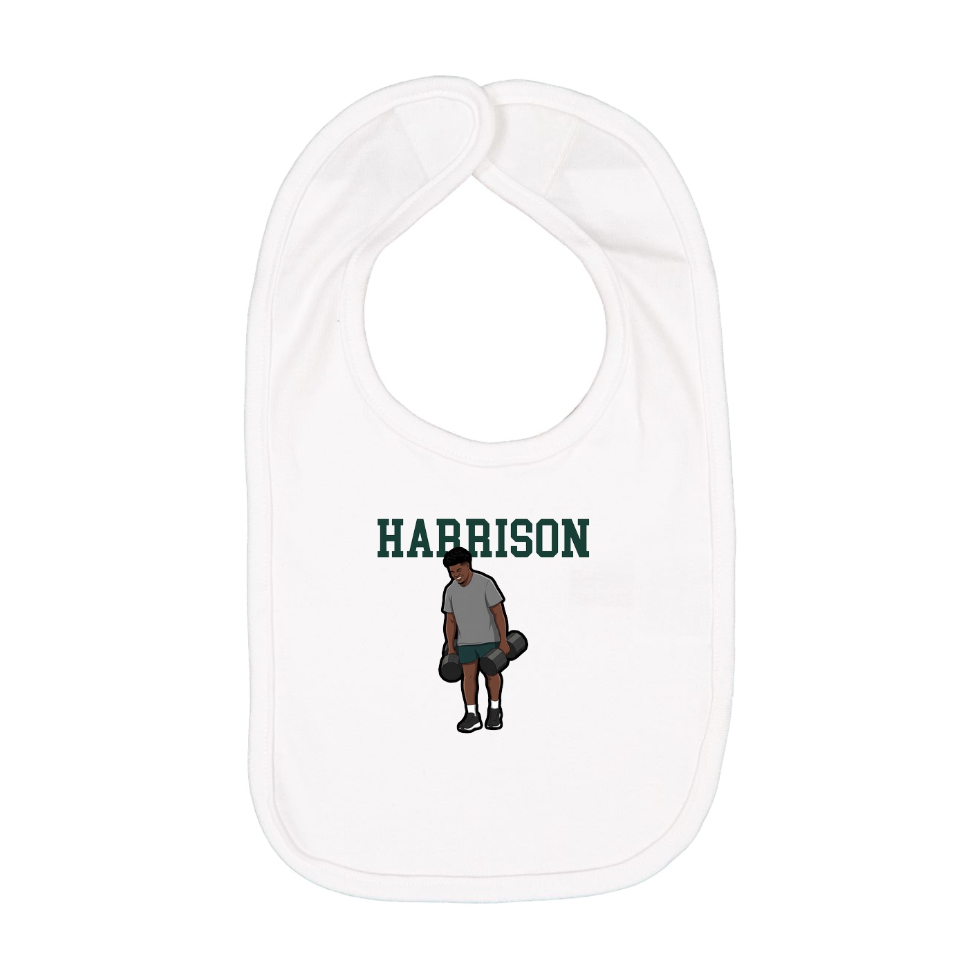 Infant Bib — Shirsey in White