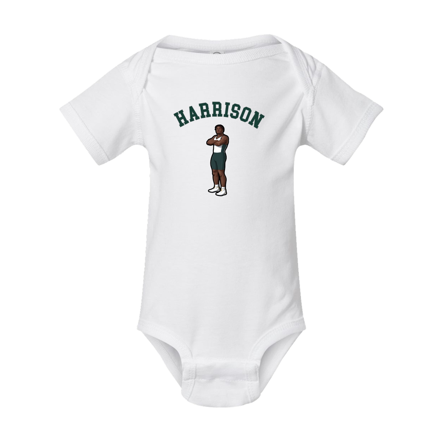 Baby Onesie — Shirsey Arch in White