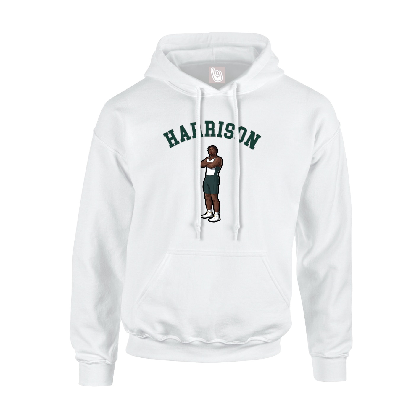 Hoodie — Shirsey Arch in White