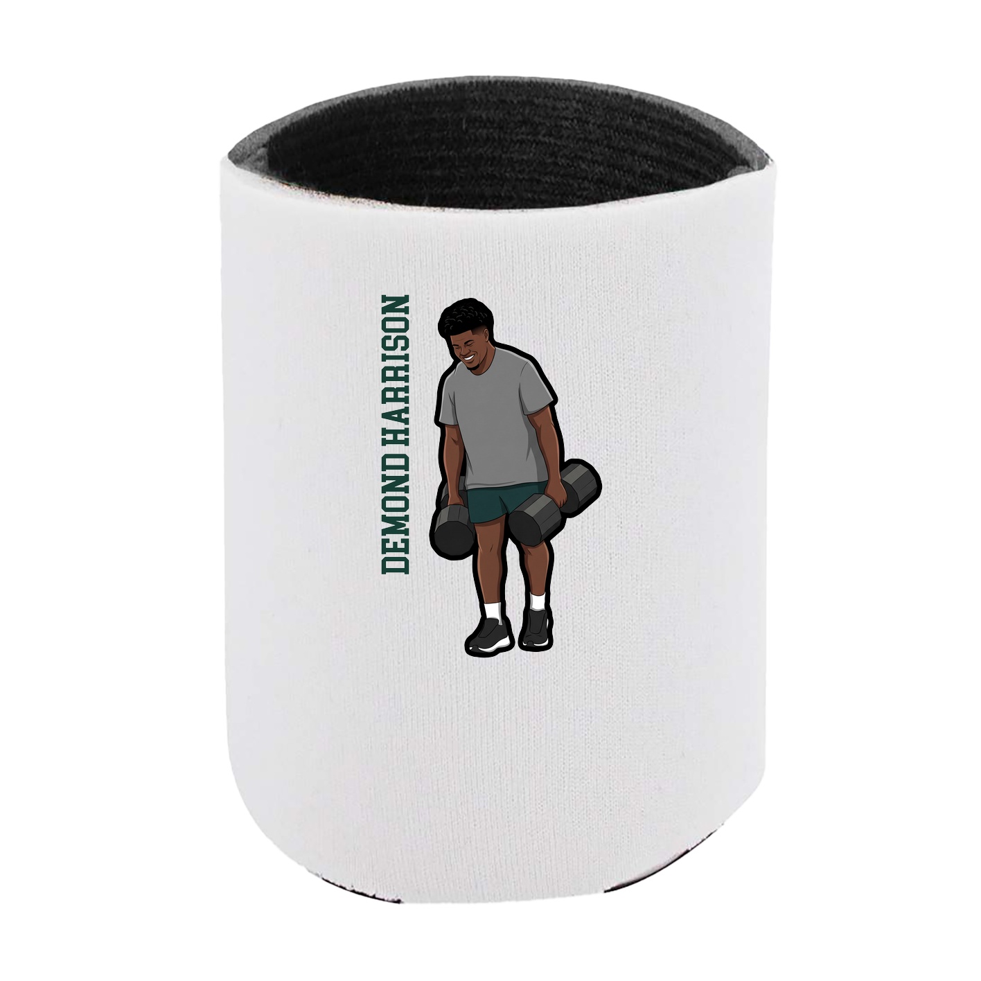 Can Holder — Name Vertical in White