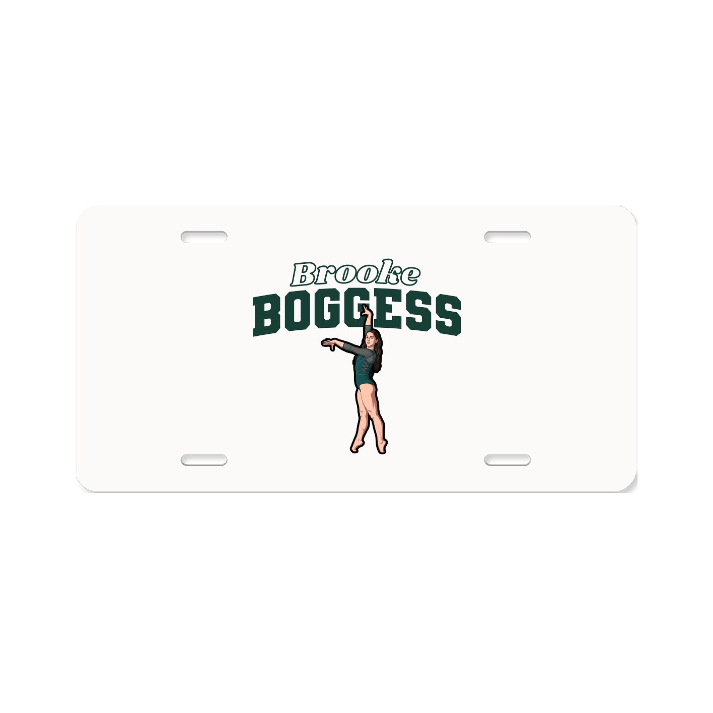 License Plate — Name Arch in Classic