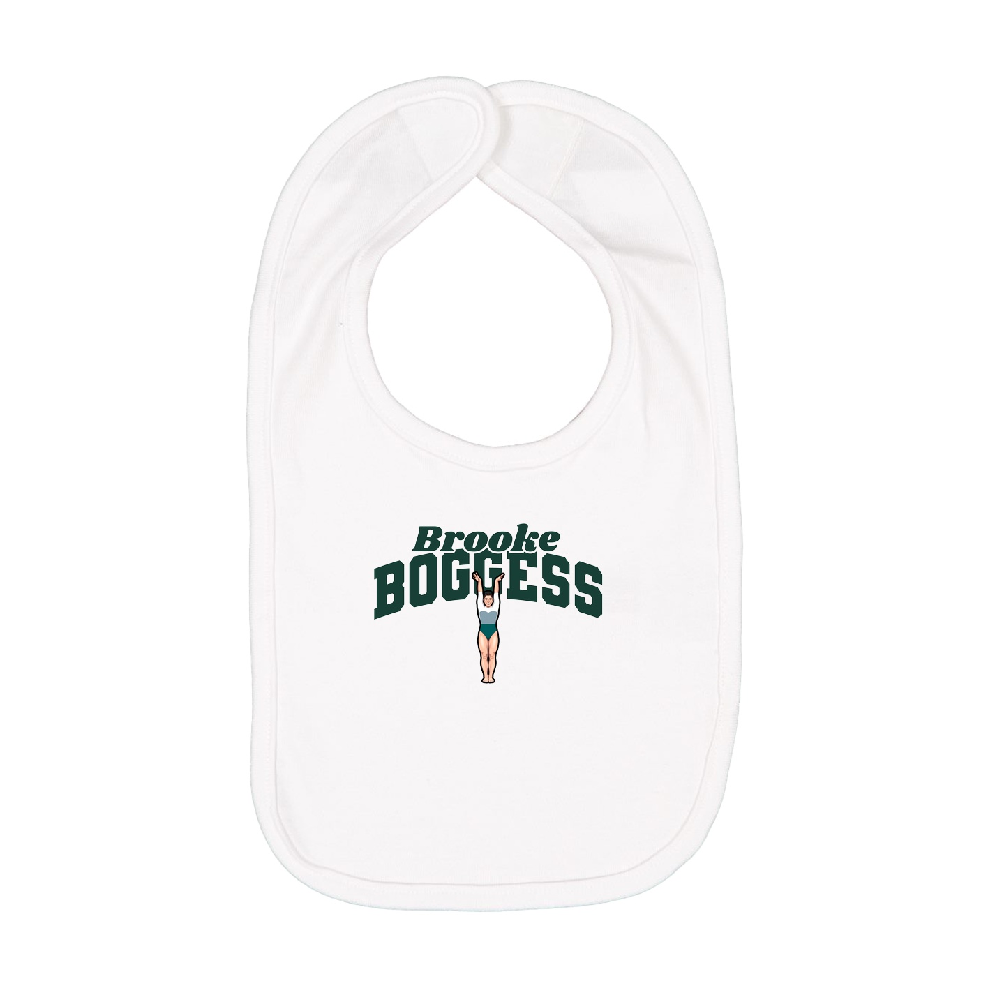 Infant Bib — Signature Arch in White