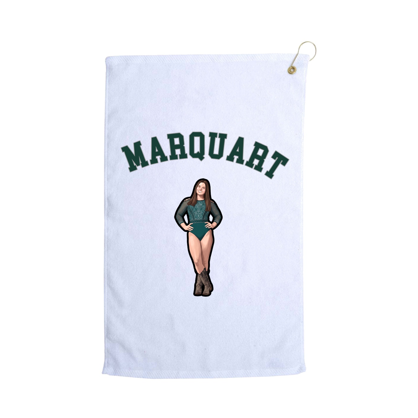 Golf Towel — Shirsey Arch in White
