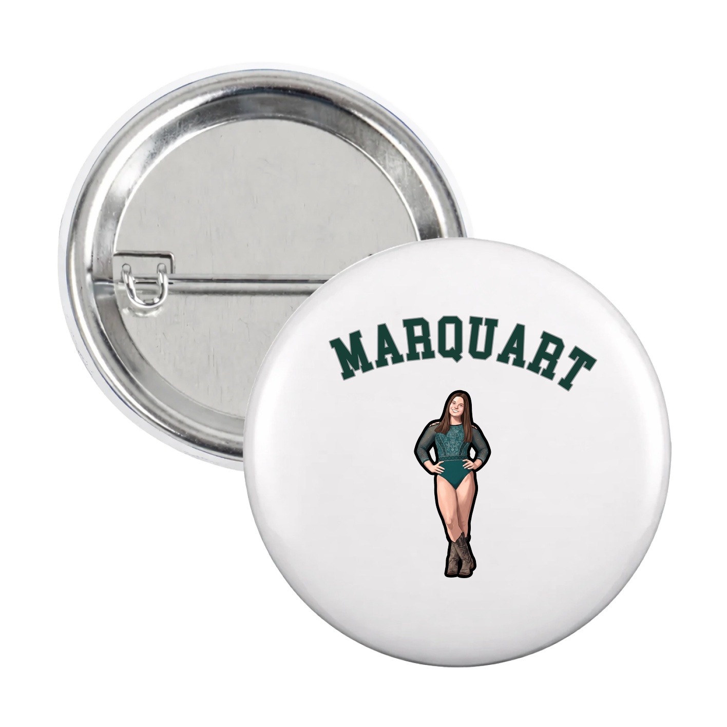 Game Day Button — Shirsey Arch in White
